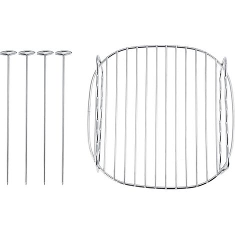 Grille de remplacement pour barbecue, brochettes double couche, plaque de cuisson pour friteuse à air Philips