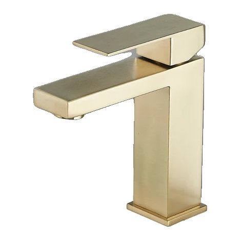 Robinet de lavabo de salle de bain, noir mat, montage sur plan (1/2)