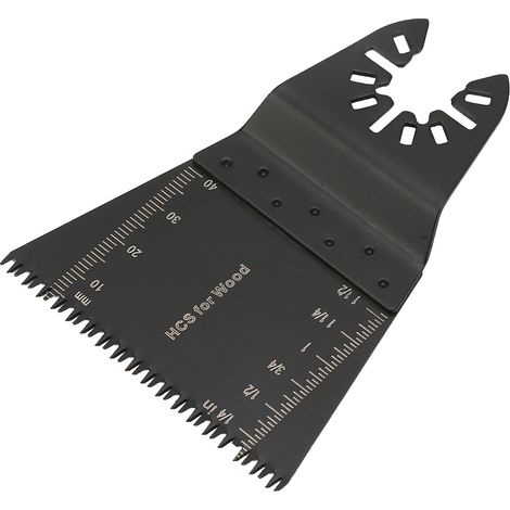 Lot de 10 lames de scie en acier carbone 65 mm pour outil multifonction oscillant universel noires (1/3)