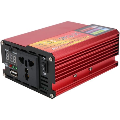 Onduleur Portable 500W Onde Sinusoïdale Modifiée, Convertisseur DC12V à AC110V avec Port Charge USB, Protection Multiple, Chargeur Intelligent pour Voiture et Extérieur (1/5)