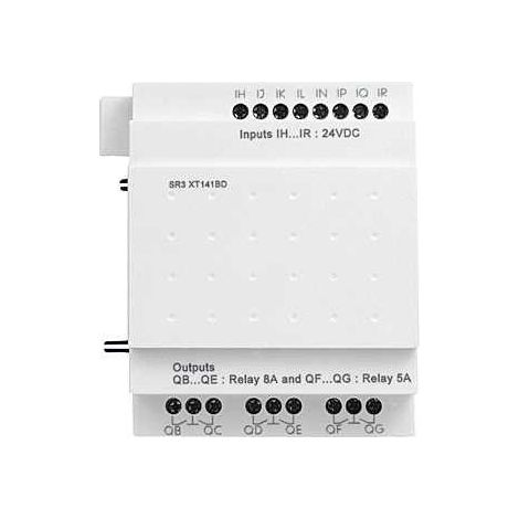 Módulo de extensión de e/s discreta - 14 e/s - 24 v dc - para zelio logic - SR3XT141BD