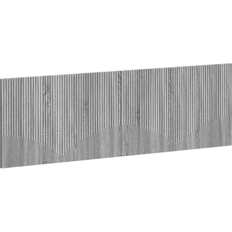 Maison Exclusive - Wandmontiertes Kopfteil HOORN Sonoma-Grau Holz (1/5)