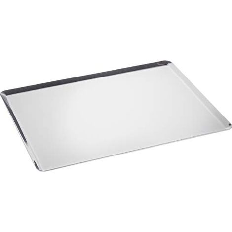 De Buyer teglia in acciaio inox Vassoio rettangolare per cottura in forno, 3361.40, inossidabile, Lunghezza cm 40, larghezza cm 30 (1/4)