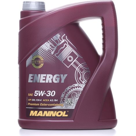 Huile moteur automobile Mannol 5W30 énergie 5 litres (7511) (synthétique)