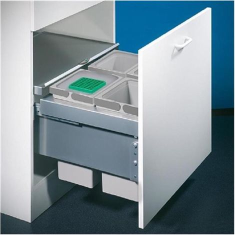 Naber Cox® Base 360 S/600-4, Abfallsammler für Frontauszüge, mit Biodeckel (1/3)