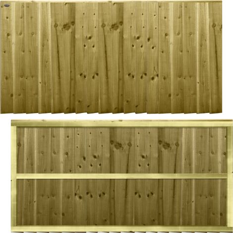 Premier 6ft x 3ft Feather Edge Fully Framed Garden Fence Panel (1/4)