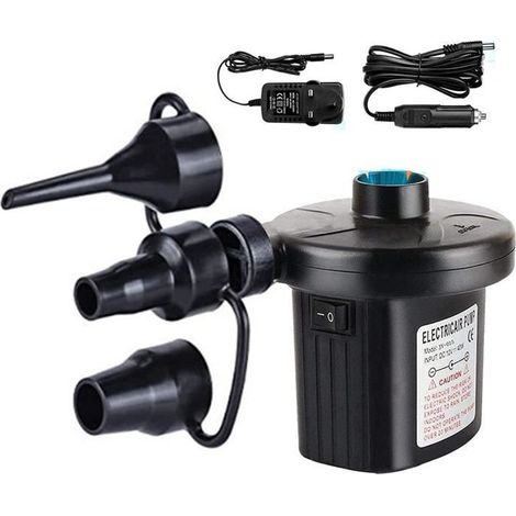 Pompe à Air Électrique, 2 en 1 Rechargeable Gonfleur Degonfleur, Electrique Pompe À Air Portable Rapide Gonfleur avec 3 [335] (1/4)
