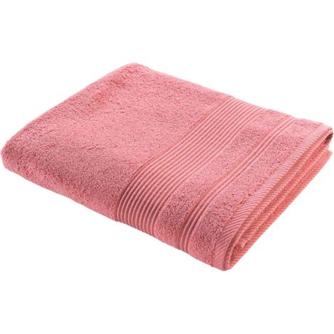 Drap de Bain "Tendresse" 90x150cm Bois de Rose (1/4)