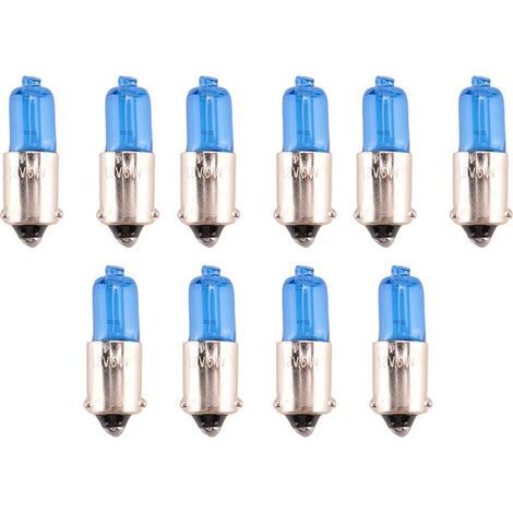 Convient pour 10 feux de position H6W BAX9S 6W, lumière blanche xénon, 12 V 5000 K (1/4)