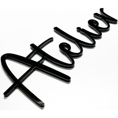 3D Door Sign Toilet Bath Office Workshop Kitchen Laser Cut Acrylic Glass Adhesive (1/5)