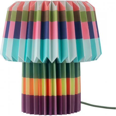Lampe de table en papier Blocks H31cm Remember Multicolore (1/2)