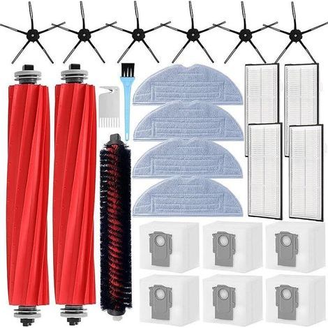 Kit accessoires pour Roborock S7 MaxV Ultra / S7 Pro Ultra Aspirateur, 2 Brosses Principales, 1 Brosse de Nettoyage, 6 Brosses La (1/5)
