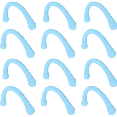 Paire de protège-oreilles avec élastiques en silicone pour un usage quotidien, bleus. (1/5)