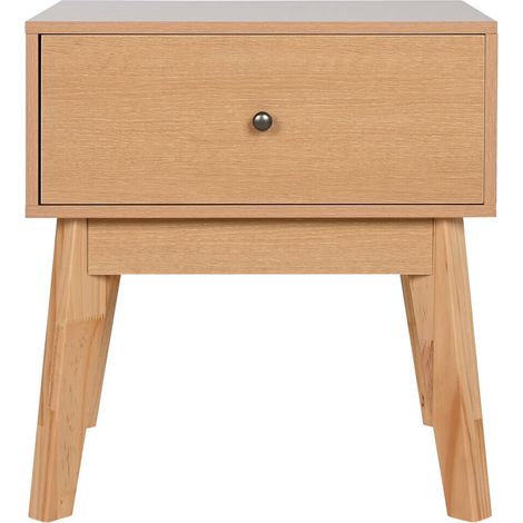 Mesita De Noche Mdf 45X36X49 Natural (1/5)