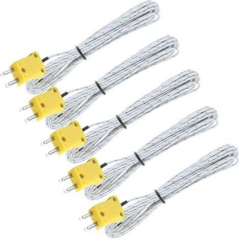 Type K Thermocouple Probe 1 Temperature Sensor - Type K Wire Connector - Measuring Range -50400°C (3M)