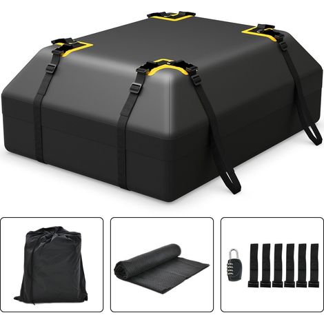 COSTWAY 420L Large Car Roof Top Rack Luggage Carrier Bag Storage Bag Travel Waterproof