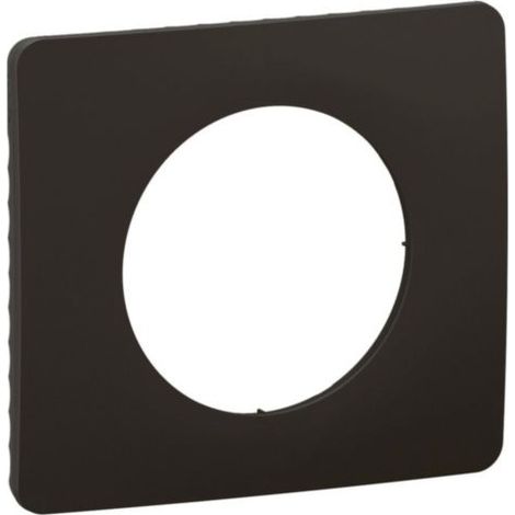 Plaque 1 Poste Noir Mat