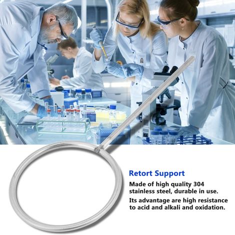 80 mm Labor-Edelstahl-Ringretortenhalterung (1/5)