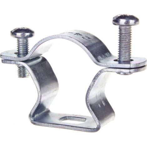Staffa Omega per tubi in acciaio da 25 mm, acciaio zincato 5225 ZNM