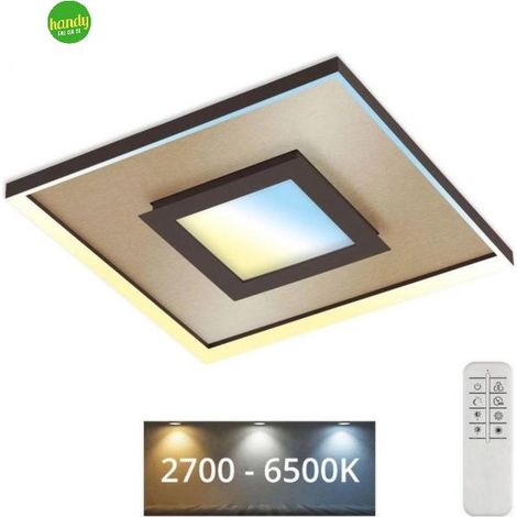 Lampada Da Soffitto Briloner Pro Lux 50x50 28W CCT Oro (1/5)