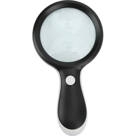 Loupe LED à main en ABS, loupe lumineuse pour lecture, timbres, cartes et inspection (1/5)