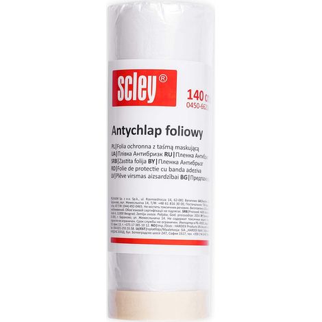 Scley Abdeckfolie, Staubschutzfolie 1 Stück Plastikplane, Schutzmaterial Serie 66, transparente Baufolie, Malerfolie für Renovierung und Umzug, A0450-662014 transparent 140 cm x 20 m (1/5)