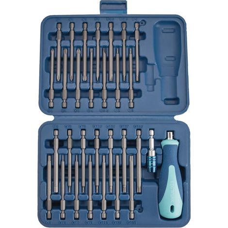 Assortiment  d'embouts  30  pièces.  Fente/PH/PZD/TX-BO/6Kt.TECWERK (1/5)