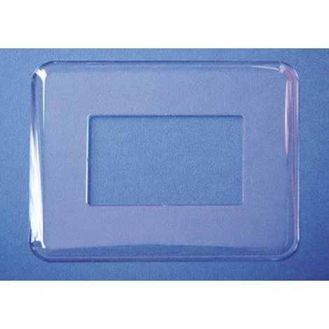 Placca sottointerruttore trasparente