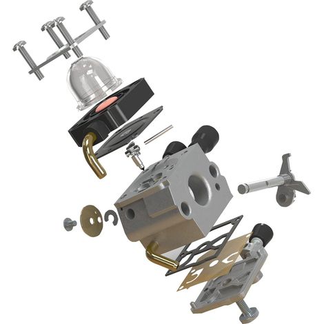 Carburador para Stihl FS38 FS45 FS46 FS55 FS55r FS55rc FS74 FS75 FS80 FS85 KM55 HL45 KM55r, carburador para cortacésped con juntas, bombas de cebado y bujía.