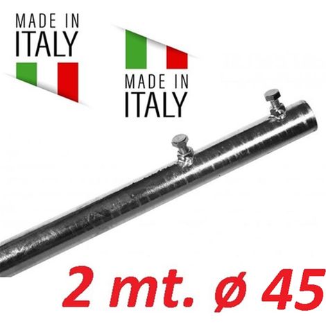 Palo Singolo Antenna 2 Metri Spessore 1 Mm Tv Wifi Diametro   45 Made In Italy   45 MM