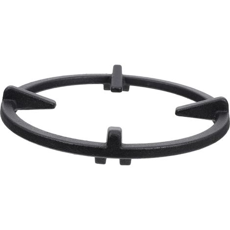 Soporte antideslizante de hierro fundido de 1 pieza para wok y sartenes en cocina de gas.