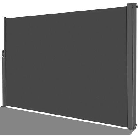 LIFERUN Seitenmarkise 180 x 350 cm (H x L),Seitenwandmarkise Ausziehbar, Sichtschutz,Seitenrollo,Seitenmarkis,Windschutz Markise Ausziehbar,PU Beschichtung,Sonnenschutz,Wasserdicht,für Balkon, Terrass (1/5)