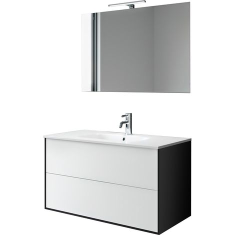 Ensemble de salle de bain 4 pièces IGEA blanc mat (1/5)