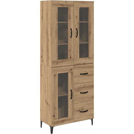 Maison Exclusive - Alacena Roble artesanal 69,5 x 34 x 180 cm Mad