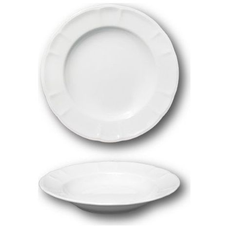 Saturnia Piatto Fondo Londra D 23 Cm Bianco – Piatto Elegante per Zuppe e Primi