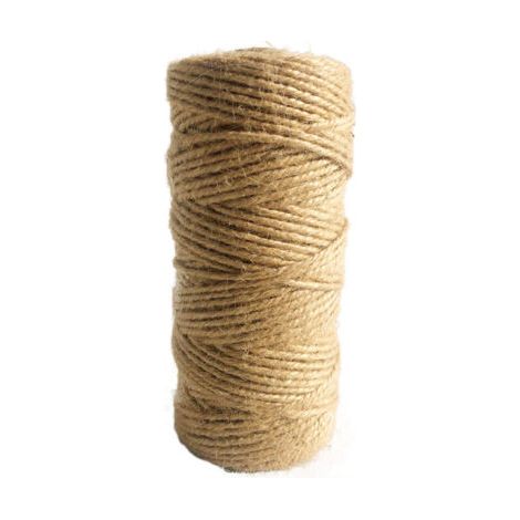 Natürliches Juteseil Ø 1,5 mm ± 100 m, ideal für Gartenarbeit, Heimwerken, Bastelarbeiten und Katzenklettergerüste.