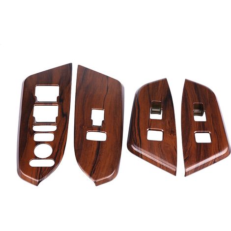 4 Garnitures Panneau Intérieur Fenêtre pour Honda CRV 2017, Bois Pêche, Cadres Commutateur Porte (1/5)