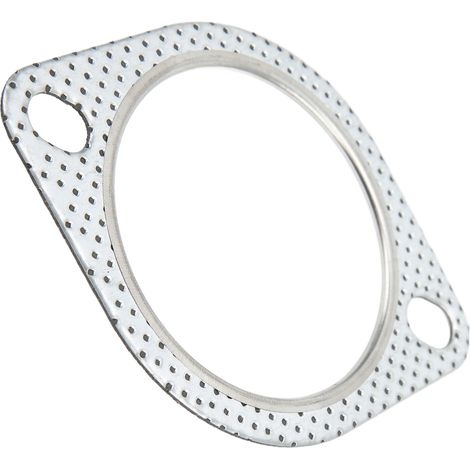 Joint de bride d'échappement 2 trous en acier perforé universel pour véhicule turbo 3 pouces/76 mm (1/5)