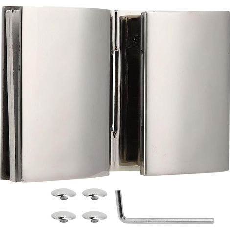 Kit Furniture Bathroom Tempered Double Doors Glass Hinge Sided Flat (1/5)