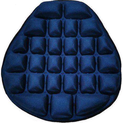 Coussin de siège en gel durable, protection solaire, oreiller de moto, coussin de siège de moto bleu (1/4)