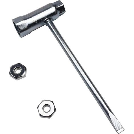 Clé à tronçonneuse avec 2 écrous de guide pour MS210 MS440 009 (1/5)