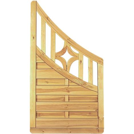 Antikzaun-Serie Doppelbogen 90 x 160/90 cm, Abschluß