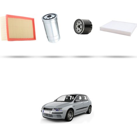 Kit tagliando 3 filtri compatibile con Fiat Stilo 1.9 JTD 85kw dal 2001 al 2008 (1/5)
