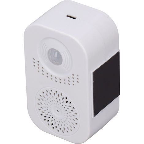 Sonnette sans fil à détecteur de mouvement avec message vocal de bienvenue, sonnerie réglable, chargement USB pour la maison et les magasins.