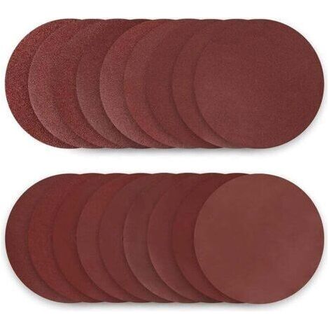 Disques abrasifs 180mm disque poncage 50 pièces papier abrasif 40/60/80/100/120/150/180/240/320/400 Grain