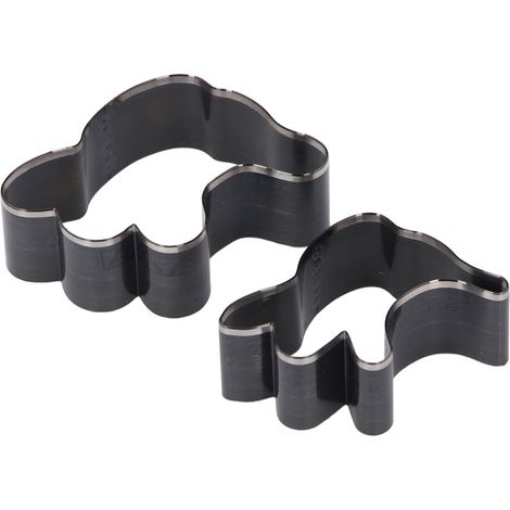 Lot de 2 emporte-pièce cuir forme fantôme pour découpe estampage moulage artisanat acier allié avec boîte (1/5)