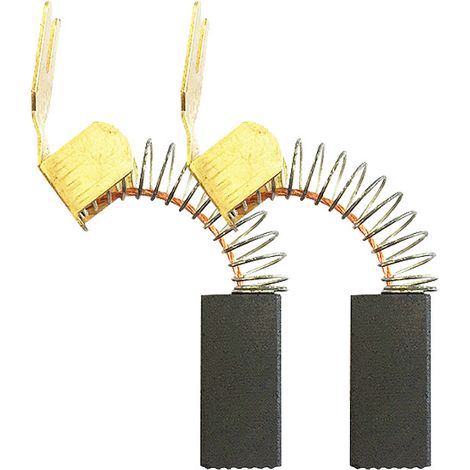 2x Kohlebürsten für viele Metabo Elektro-Werkzeuge (z.B. Metabo Bohrmaschine, Bohrhammer, Winkelschleifer uvm.) / Motorkohlen 6.3x8x15/16.5mm