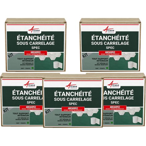 Étanchéité douche, salle de bain, sous carrelage et béton ciré, kit - Offre Spéciale : 5 x 15m² - ARCANE INDUSTRIES