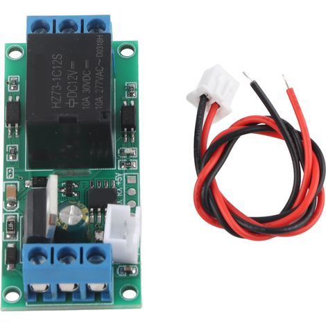 Interrupteur à Verrouillage Automatique 12V, Module Relais Haute Niveau, Démarrage/Arrêt par Bouton Unique (1/5)