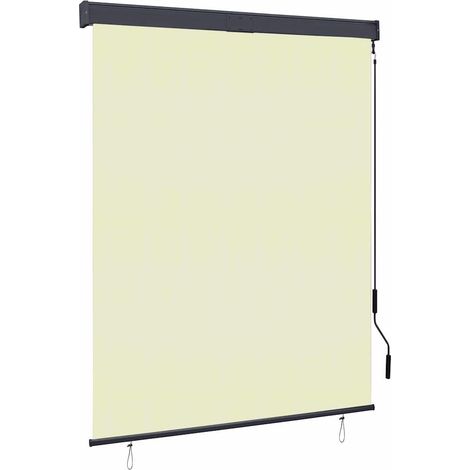 Store roulant d'extérieur 140 x 250 cm Crème (1/5)